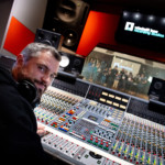 Phots of guests on a tour at Ireland's Recording Studio Windmill Lane Dublin Ireland by David Moore Photography Studio 1 Mixing Console