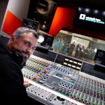 Phots of guests on a tour at Ireland's Recording Studio Windmill Lane Dublin Ireland by David Moore Photography Studio 1 Mixing Console